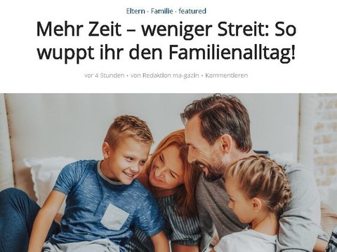 Elternmagazin der BIG direkt gesund mit Gastbeitrag easyfaM